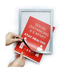 Futech Adhesive Magnetic Sign Frame - 8.5" x 11" - 2 Pack-Fits Standard Letter Size Paper