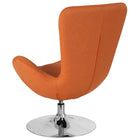 Flash Furniture Egg Series Orange Fabric Side Reception Chair-Integrated Curved Arms