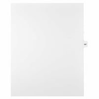Mark Maker Legal Exhibit Index Tab White Single Tabs, 1/15th Cut, Letter Size, No Holes, Number 187, 25 Pack-White Single Tabs, 1/15th Cut