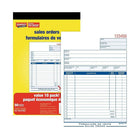 Staples Bilingual Sales Order Form - 50 Duplicates - Carbonless - Staple Bound - 6" x 8" - 10 Pack-Includes spaces for name and address of retailer, description of product and amount of sale for seamless record keeping
