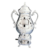 Elegance 25-Cup Coffee Urn, 118 oz, Silver-Plated (89720)-Brew up to 25 cups of coffee