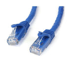 StarTech Blue Gigabit Snagless RJ45 UTP Cat6 Patch Cable, 15ft Patch Cord, 15 Ft.-50-micron gold connectors ensure optimum conductivity while eliminating network signal loss due to oxidation or corrosion