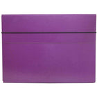 JAM Paper Thin Portfolio Carrying Case with Elastic Closure, 9.25 x 12.5, Purple, 2 Pack (154528545g)-Size: 9.25" x 12" x .5"