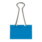JAM Paper Binder Clips, Large, 41 mm, Blue, 12 Pack (340BCbu)-Blue