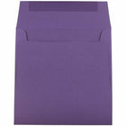 JAM Paper 6 x 6 Square Envelopes, Dark Purple, 100 Pack (563912522g)-Size: 6" x 6"