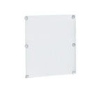 Azar Displays 22" x 17" Acrylic Sign Holder with Suction Cups, Clear, 2 Pack (106628)-For best results, apply to a clean, non-porous surface