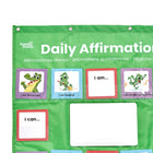 Hand2Mind Daily Affirmations Pocket Chart - Multicolor-Mirror encourages students to look at themselves as they say their affirmations