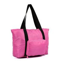 PACK N FOLD 51111 Foldable Lightweight Water-Resistant Tote Bag, Hotpink-Foldable portable duffel