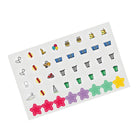 MotherWord Undated Dry Erase Magnetic Calendar - 11" X 17" - Bilingual-Undated monthly view