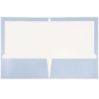JAM Paper Glossy 2-Pocket Presentation Folders, Baby Blue, 50 Pack (31225346c)-200-sheet capacity