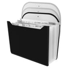 Winnable Expanding File, 13 Pockets, Letter Size, Black-Organize documents for quick and easy access as 13-pocket upright design sits on your desks for added convenience