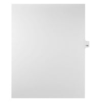 Mark Maker Legal Exhibit Index Tab White Single Tabs, 1/25th Cut, Letter Size, No Holes, Number 136, 25 Pack-White Single Tabs, 1/25th Cut