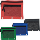 Merangue 3 Ring Binder Pouch, Exterior Mesh Pocket - 12 Pack-2 Large pockets.