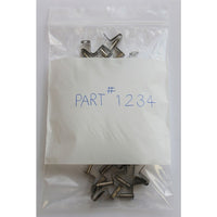 KL Rubber 3" x 4", 2-MIL Reclosable Polyethylene Bag with White ID Block, 1000 Pack-MIL Thickness: 2-Mil