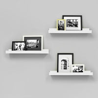 nexxt FN00386-7INT Edge 23" x 4" Picture Frame Ledge, White-Measurement and weight capacity: overall floating shelf measures 23"L x 4"W x 2"H. significant width means you have nearly 2 feet of the beautiful display, creating maximum storage space. each shelf holds up to 8 pounds which allows you to place items with a little more weight on each shelf 