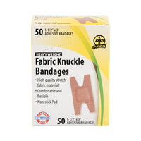 Wasip Fabric Knuckle Bandage - 50 Pack-These latex-free water resistant bandages, made of high quality stretch fabric material allows for flexibility and long-term wear
