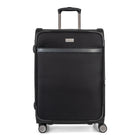 Bugatti Nashville 25.25" Hybrid Hardside/Softside Spinner Check-in Luggage - Black-Black/ Hybrid (Polyester and Polypropylene)