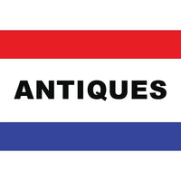 Message Flag, 36" x 60", Antiques-100% Polyester 36" x 60" flag for indoor or outdoor use
