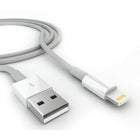 Exian Lightning USB Cable, 1 Meter, White-Compact Lightning Connector head works with nearly all cases