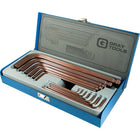 Gray Tools 13 Piece SAE, Long Arm Ball S2 Hex Key Set, 1/16"-5/8"-Contains Sizes: 1/16" 5/64" 3/32" 1/8" 5/32" 3/16" 7/32" 1/4" 5/16" 3/8" 1/2" 9/16" 5/8".