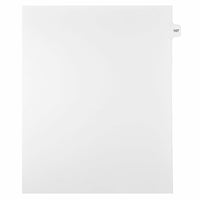 Mark Maker Legal Exhibit Index Tab White Single Tabs, 1/15th Cut, Letter Size, No Holes, Number 107, 25 Pack-White Single Tabs, 1/15th Cut