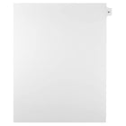Mark Maker Legal Exhibit Index Tab White Single Tabs, 1/15th Cut, Letter Size, No Holes, Number 91, 25 Pack-White Single Tabs, 1/15th Cut