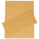 JAM Paper Business Parchment Stationery Set, 100 Sheets of Paper and #10 Envelopes, Antique Gold Yellow, 100 Pack (303024425)-Yellow