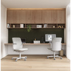 Humanscale Path Task Chair - Gray Frame/Vapor Ecoknit-Path's unique weight compensation mechanism means that 95% of the population can sit comfortably on the chair
