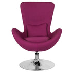 Flash Furniture Egg Series Magenta Fabric Side Reception Chair-Lounge Chair