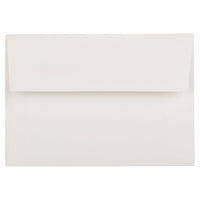 JAM Paper 4bar A1 Envelopes, 3.63 x 5 1/8, Strathmore Bright White Laid, 1000 Pack (900911330B)-Bright white