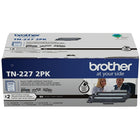 Brother TN227 High Yield Black Toner Cartridges, 2 Pack-Average 3,000 pages per cartridge, 6,000 pages per 2-pack