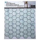 CTG Brands Hexagon Wall Tile, 10" x 10", White Marble, 6 Pack-Versatile: use the peel and stick backsplash wallpaper for kitchen sink walls, bathroom backsplash, bedroom walls, laundry room, staircase, or on any other flat surfaces that are non-porous surfaces