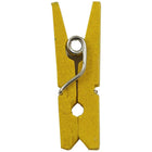 JAM Paper Wood Clothing Pin Clips, Small 7/8, Yellow, 2 Packs of 50, 100 Total (230726885a)-5