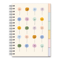 Studio Oh! Dotted Palms Edith Notebook - 9.30" x 6.80" - Assorted Colours-192 pages