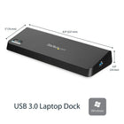 StarTech Dual Monitor USB 3.0 Docking Station with HDMI and 4K DisplayPort-Charge your mobile devices with built-in USB fast-charge port