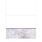 Deluxe Bottom Laser Cheque Purple with Gold Hologram, French, 8.5" x 11", 500 Pack-Laser cheque with hologram