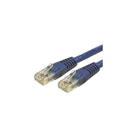 StarTech C6PATCH4BL 4' Cat 6 Molded Patch Cable, Blue-Dual RJ-45 Male connectors ensure seamless connectivity