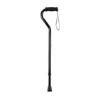 Drive Medical Foam Grip Offset Handle Walking Cane, Black-Black, Aluminum
