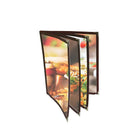 Futech 8-View Menu Holder BUR 8-1/2"W x 11"H, Burgundy, 10 Pack-8 View booklet