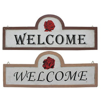 Cathay Importers Welcome Rustic Wood Wall Quotes (EC-09-0671)-Print