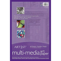 Pacon Corporation Art1st 12" x 18" White, Premium Multi-Media Art Paper, 3 Pack-80 lb.