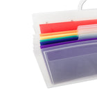 U Brands 6-Pocket Cascading Wall Organizer - Primary Colours-6 letter size pockets
