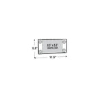 Azar Displays 5.5" x 8.5" Acrylic Sign Holder with Suction Cups, Clear, 2 Pack (106627)-Four high quality suction cups for long term holding power