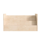 Flash Furniture Bright Beginnings Commercial Grade Modular Double Sided 2 Tier Wooden Classroom Book Display Shelf - Natural-Rounded Edges Prevent Abrasions from Accidental Contact