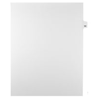Mark Maker Legal Tabs - Letter Size - White - 1/25th cut - 25 tabs per package - 5 packages Pack - Number 181-White Single Tabs