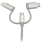StarTech USB Multi-Charger Cable, Lightning, USB-C, Micro-B, Braided, 3.3 ft (LTCUB1MGR)-Guaranteed reliability, backed by StarTech.com 2-Year warranty