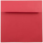 JAM Paper 7.5 x 7.5 Square Envelopes, Brite Hue Red Recycled, 1000 Pack (02792291C)-Red