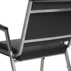 Flash Furniture HERCULES Series Black Antimicrobial Vinyl Bariatric Medical Reception Arm Chair-2.5" Thick Foam Padded Seat