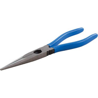 Gray Tools 8" Needle Nose Straight Cutter Pliers, With Vinyl Grips, 2-3/4" Jaw-Jaw length (inches): 2-3/4"