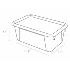 Storex Small Cubby Bin with Cover - Classroom Red - 5 Pack-Fits most children's' shoes